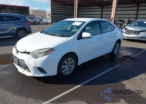 2015 Toyota Corolla Le/Le Plus/Le Premium из США, поврежденный, VIN 5YFBURHE2FP329542